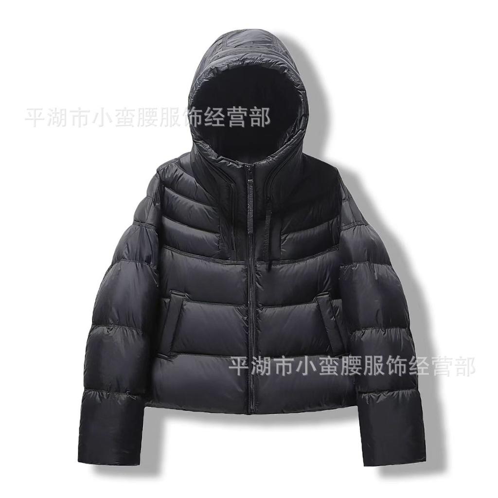 European casual down jacket women's short hooded new white duck down small fashionable foreign fashionable coat