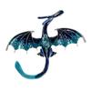 Winged Dragon Brooch Retro Colorful Dragon Brooch Pin Decorative Alloy Lapel Pin Clothes Accessory for Backpack Hats Jackets Decoration