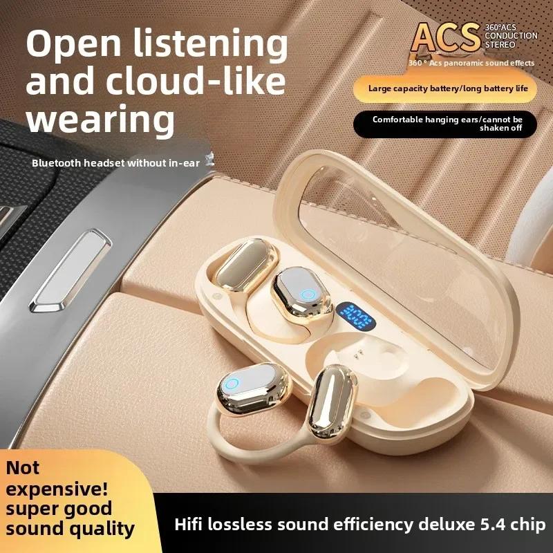 New wireless Bluetooth earphones with long battery life, comfortable wearing, intelligent digital display and battery life