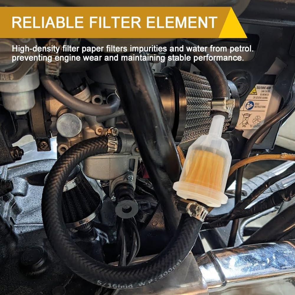 1/20PCs Universal Motorcycle Car Gas Fuel Oil Filters Fuel Delivery Tool Scooter Inner Oil Filter ATV Fuel Filter Accessories