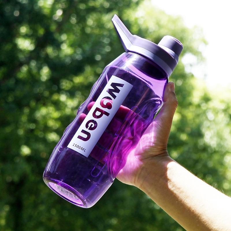 

Creative Water Cup Summer Student Large-capacity Men s and Women s High Temperature Resistant Portable Plastic Fitness Water Cup 1.0L фіолетовий