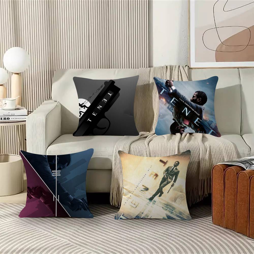 Nolan Robert Pattinson Movie Tenet Maple Design Cushion Cover Happy Autumn Harvest Decor Holiday Decorati Pillow Cover