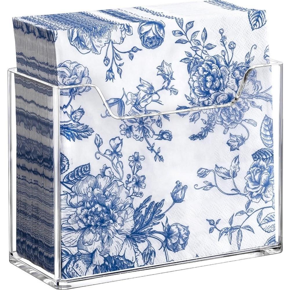 Acrylic Napkin Holder Table Decor Vertical Hand Towel Holder Storage Organizer Clear Transparent Storage Box For Guest