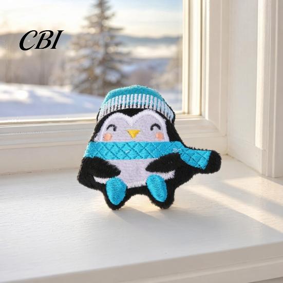 Catnip Toys Christmas Toy, Plush Santa Tree Snowman Penguin with Natural Catnip, Holiday Kicker Cat Kitten Teething Chewing for Stress Relief,