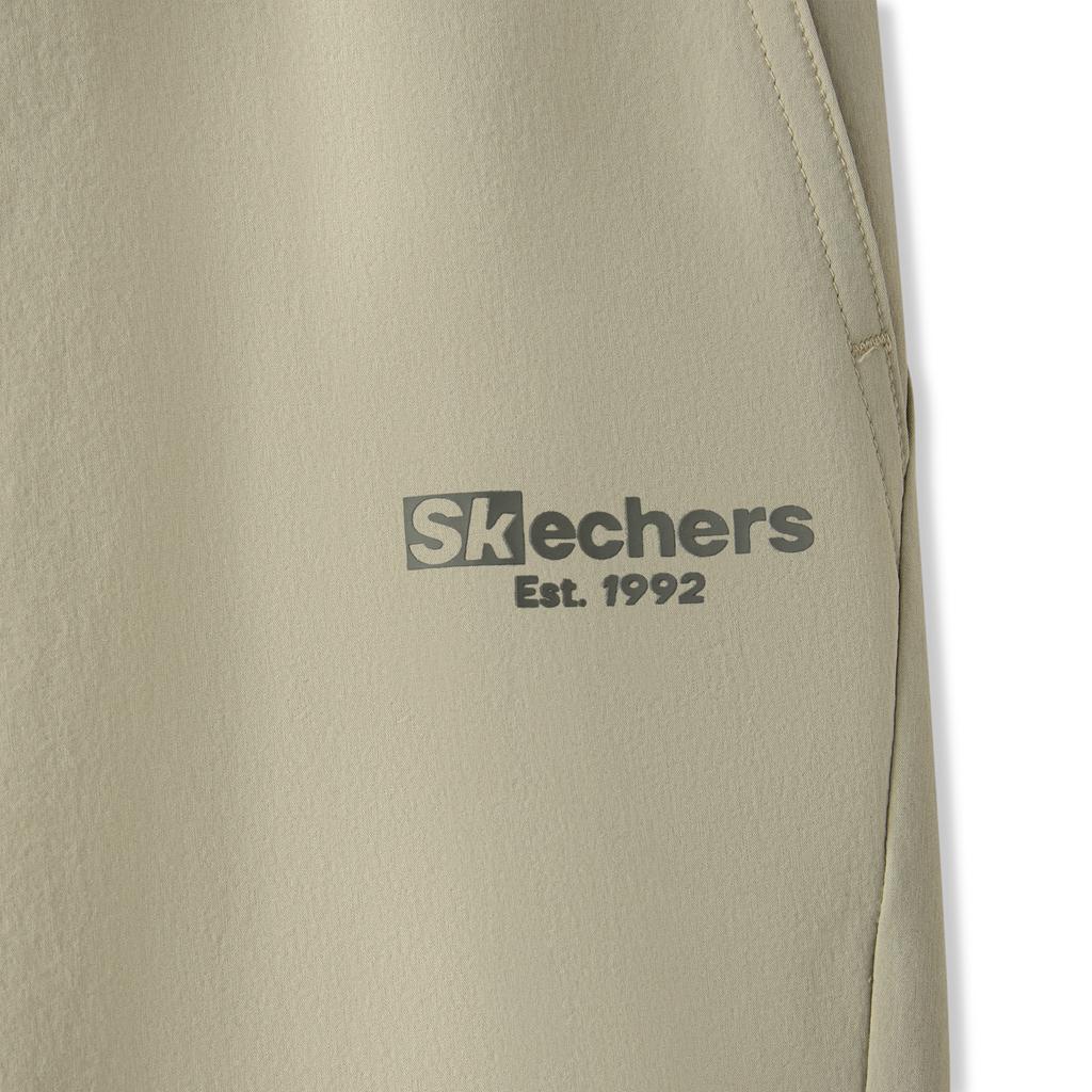Skechers Simple Mid-Waist Woven Lace-Up Casual Pants Men bottoms L126M035-00V8
