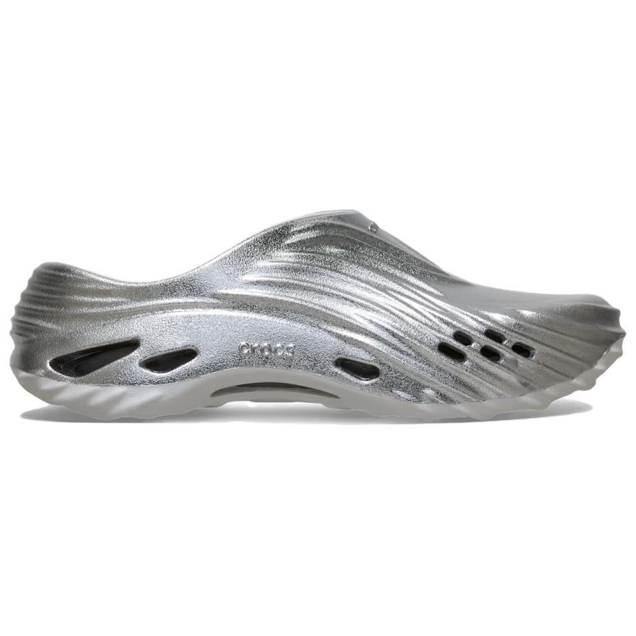 Crocs Echo Comfortable Versatile Clogs Unisex clogs Silver 214111-1FS