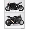 1/12 BMW HP4 Motorcycle Model Metal Die Cast Locomotive Model Simulation Light Collection Ornament Boy Gift