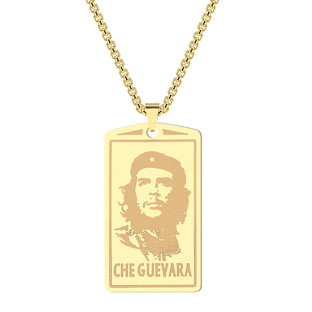 Neklace z wisiorkiem Ernesto Che Guevara Biżuteria ze stali nierdzewnej Prezenty dla Kobiet Mężczyzn