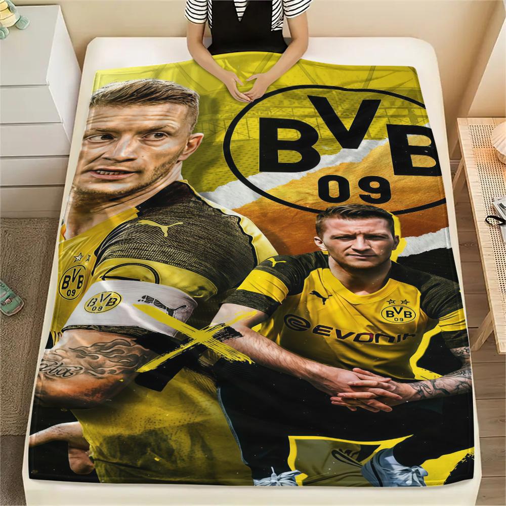 Borussia Dortmund Print FlAannel Blanket, High quality Comfortable for All Seasons, Home Decor, Warmth and Comfort