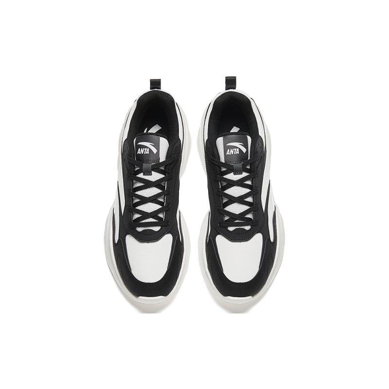 Anta Chaobai Gz Low-Top Casual Shoes Women's Black White Sneakers 122348812-7