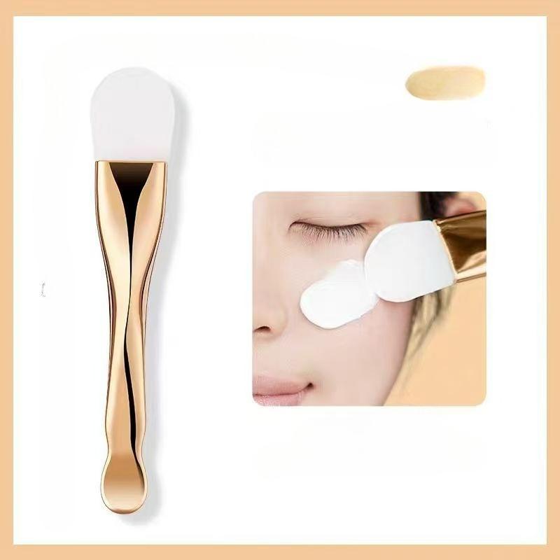 Double head silicone  beauty tool  facial mask brush facial mask brush face cleaning scraper daub type mud film special brush