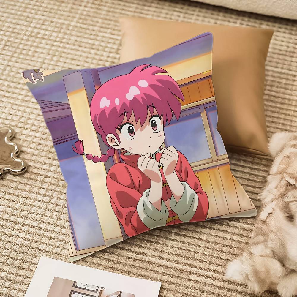 Anime R-Ranma Pillow Case Anti-dustmite Invisible zipper Sofa Bed