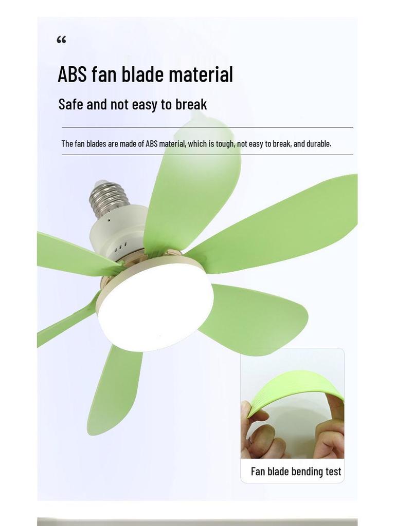 E27 Schraubmontage Leise Deckenventilatorleuchte für Zuhause & Restaurant