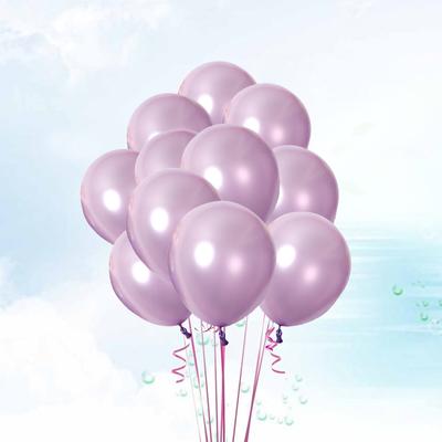 20pcs 10Inch Latex Balloons Light Purple Pearlescent Thickened Shiny Reusable For Party Wedding Baby Shower Decoration Helium