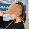 New Women Winter Hat Streetwear Faux Fur Warm Ponytail Cap Fashion Decorate Beanie Hat For Female Casual Earflap Knitted Hat
