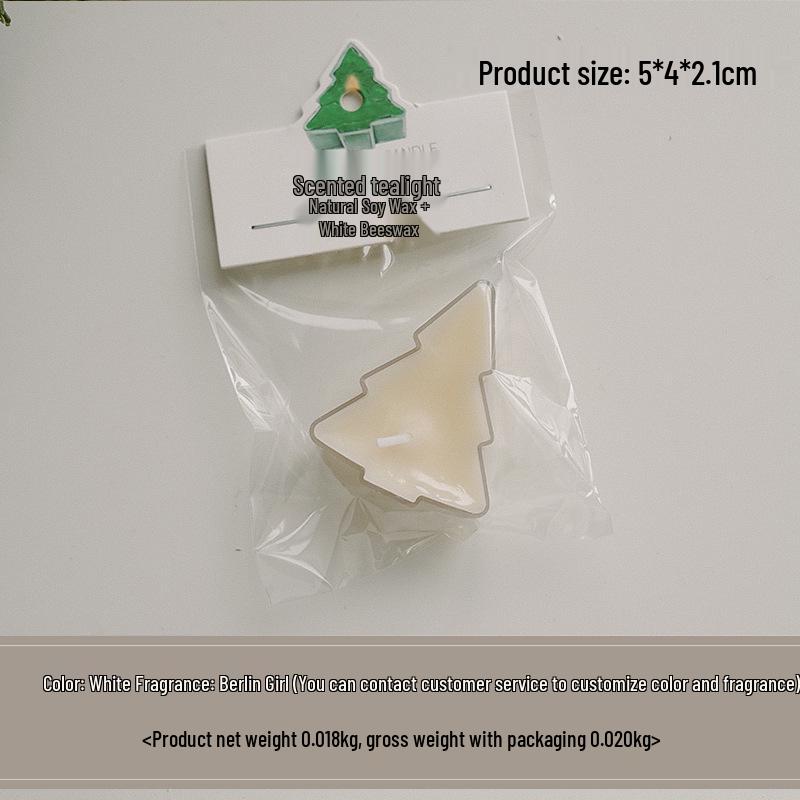 

Handcrafted Christmas Tree Aromatherapy Candle - Scented Tea Light for Birthdays & Parties