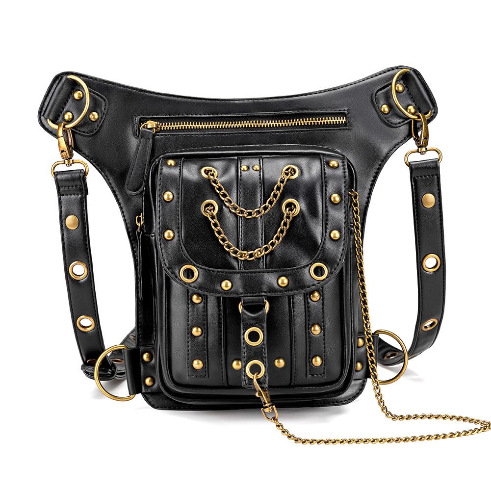 Woman Bag Steampunk Retro Bag Single Shoulder Messenger Bag Outdoor Phone Chain Waist Bag Male Fanny Pack Leg Bag