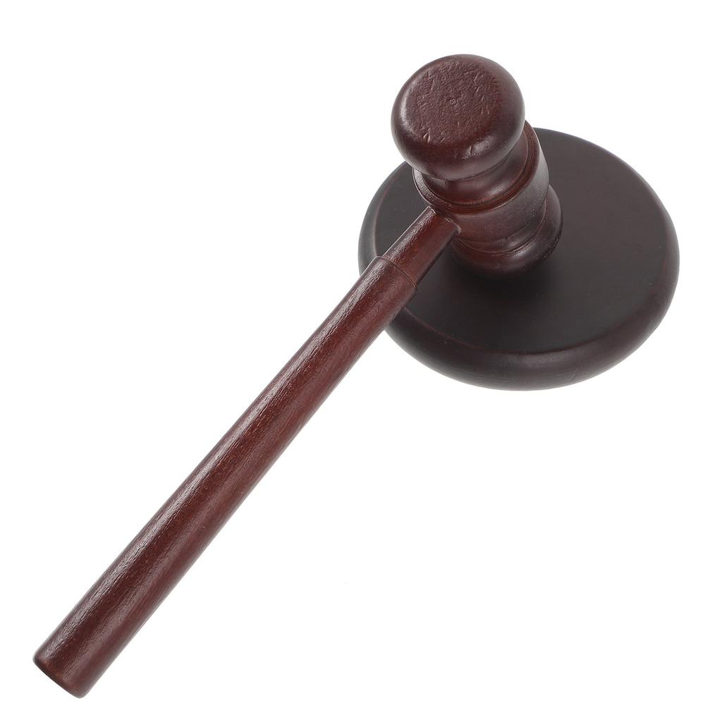 1 Set Wooden Judge Hammer Handcrafted Wood Adjudgement Gavel For Auction Lawyer Sound Hand Tools Kids Plaything Cosplay