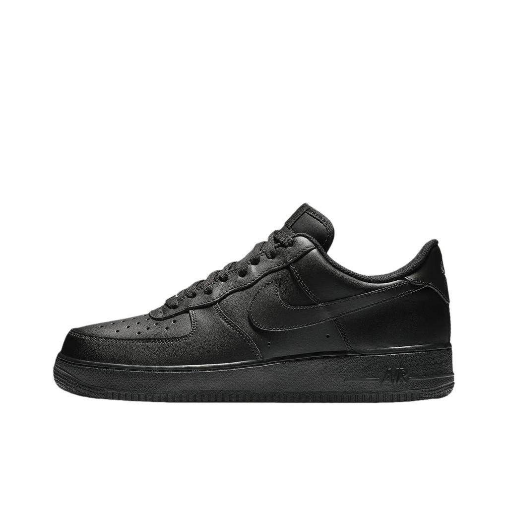 Nike Air Force 1 LYS Dark Fire Kůže Odolná proti oděru Nízké Skateboardové boty Unisex Černá Červená CW2288-001(Team1615-LYS )