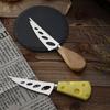 1Pcs Steel Stainless Cheese Knives With Bamboo Wood Handle Cheese Slicer Cheese