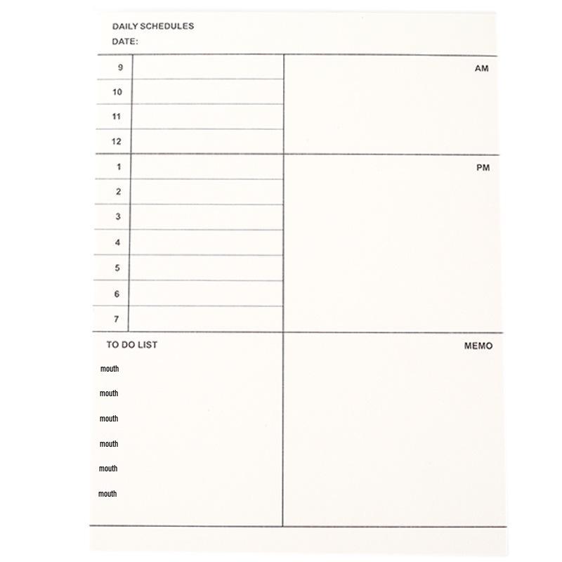 Business Planner Notepad: Monthly & Weekly Tear-off Memo Pad