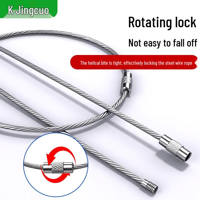 Stainless Steel Wire Key Ring Cable Loop