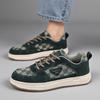 Men’s Black Green Checked Sports Shoes Casual Skateboard Shoes Students Walking Running Sneakers Shoes Over Sized 46 47 48