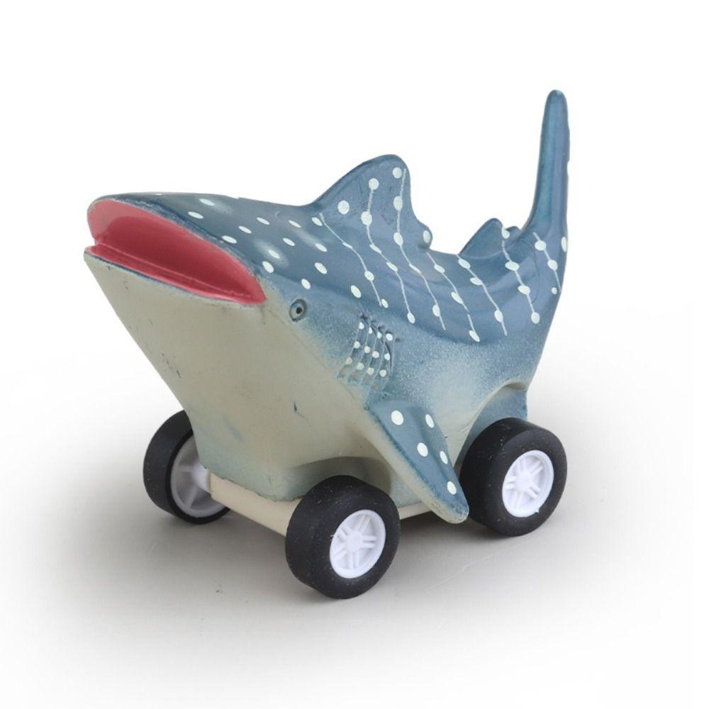 Cute Press and Go Car Toy Great White Shark Killer Whale Pull Back Toy Car  Birthday Gift