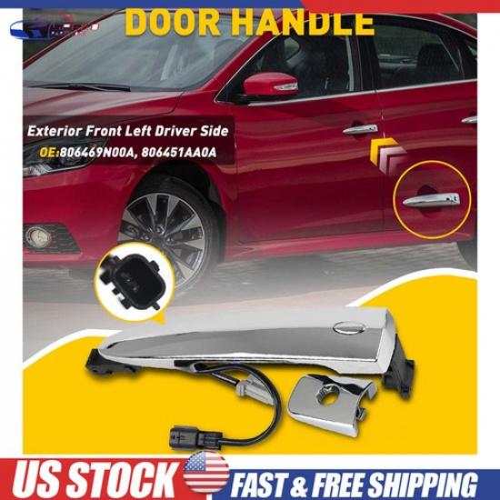 Front Left (Driver) Side Exterior Outside Door Handle For 2009-14 Nissan Maxima