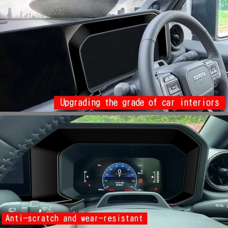 LHD RHD For Toyota Land Cruiser 250 Prado LC250 2024 2025 ABS Wood Front Dashboard Trument Meter Display Screen Panel Cover
