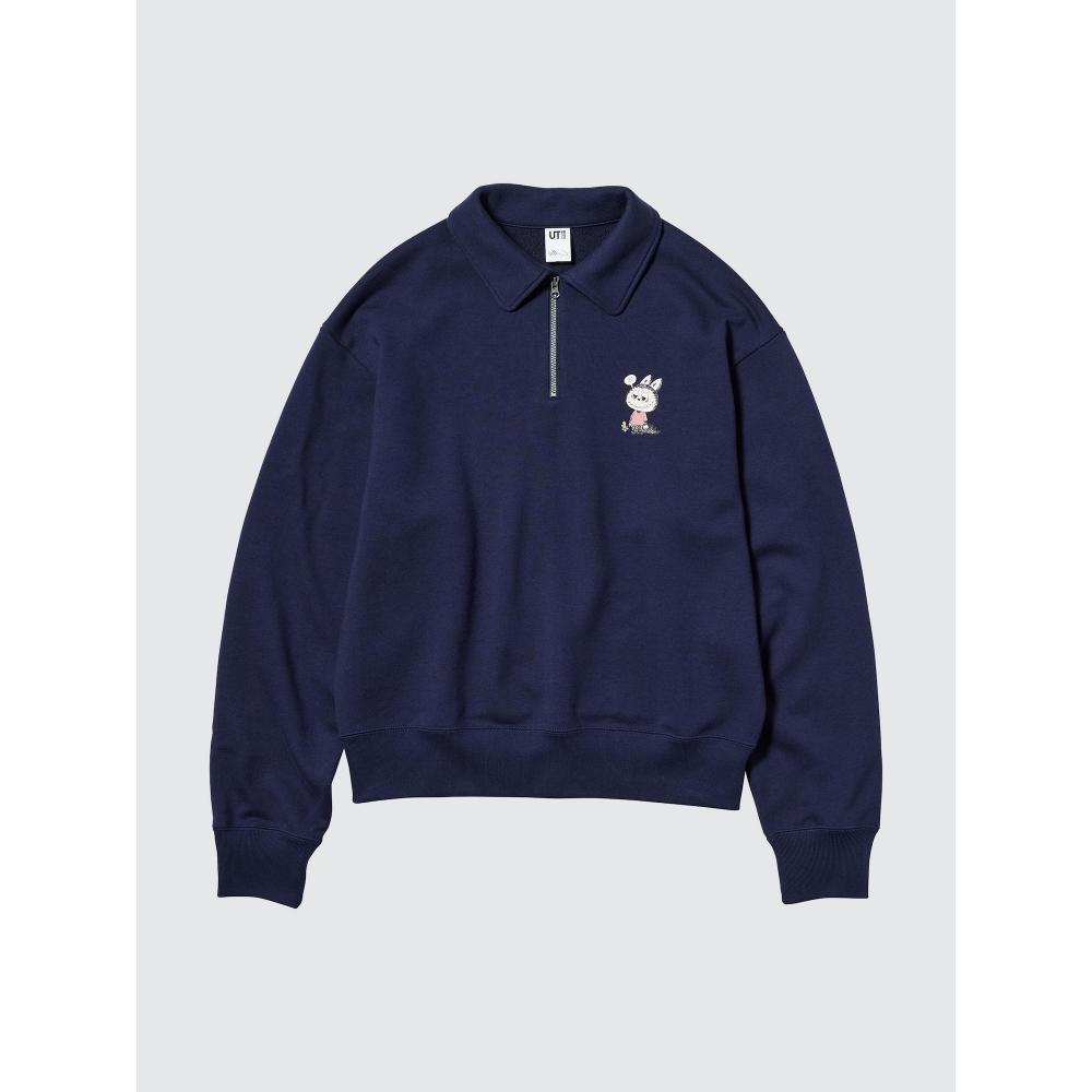 Uniqlo Pop Mart Half Zip Sweatshirt D