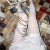 Run Resistant Opaque Footed Tights High Waist Pantyhose Control Top Tights Thigh High Stockings Printed Silk Stockings