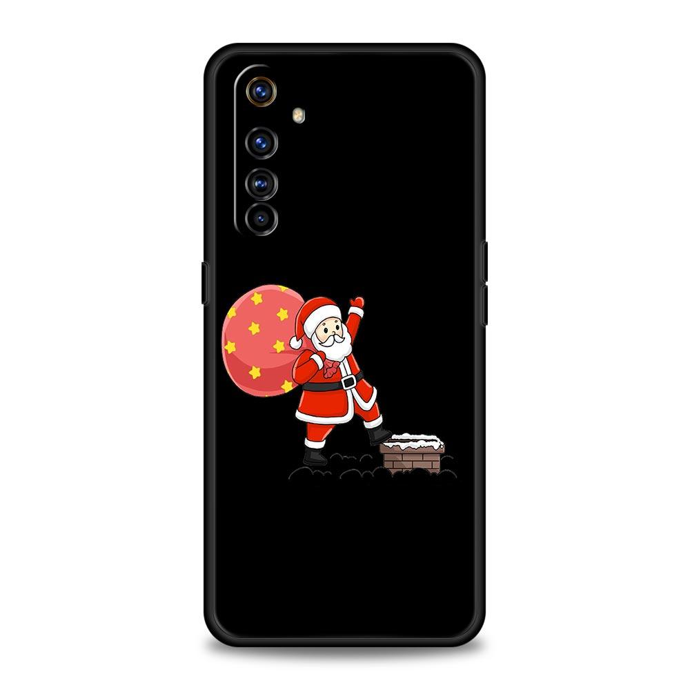 Phone Case For Realme 12 11 10 9 8 5G 7 6 GT5 GT3 GT2 Pro Plus C21 C11 C25 C35 GT Neo 2 3 3T 5 Cover Christmas Santa Claus