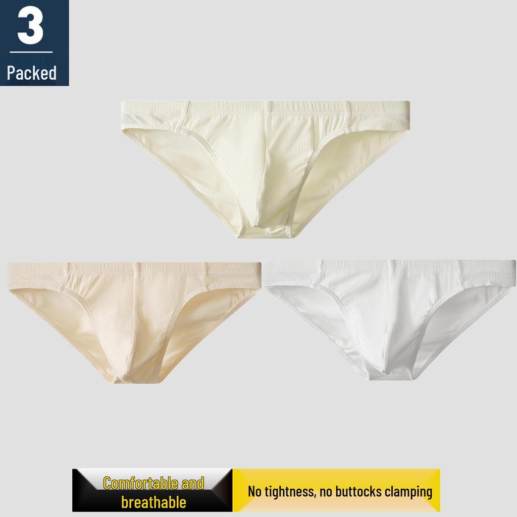 Herren Baumwolle Atmungsaktive Dreiecksslips - Sexy U-Pouch, Einfarbig, Sportlich & Bequem.