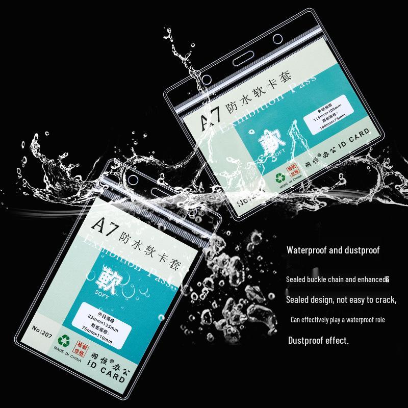 Waterproof PVC Badge Holder for ID Cards and Name Tags