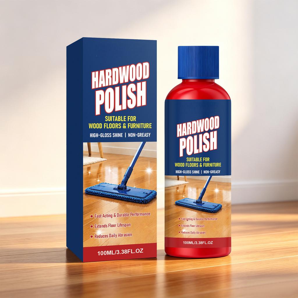 Leštidlo na dřevěné podlahy 100 ml Obnovuje a udržuje dřevěné povrchy Vhodné pro dřevěné podlahy a nábytek Vysoký lesk Nemastné složení