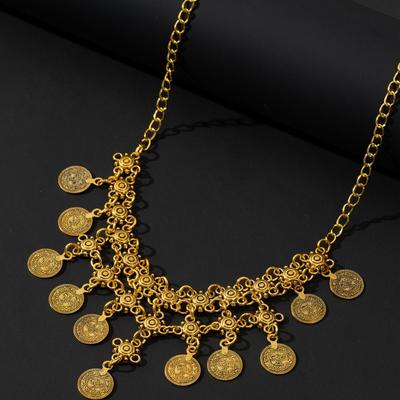 Vintage Münzkette Böhmischer Stil Ethnische Anhänger Halskette Böhmische Halskette Für Frauen