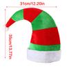 Holiday Santa Hats Red Green Curved Design Breathable Christmas Party Hat For School Activity Festival Event Gathering