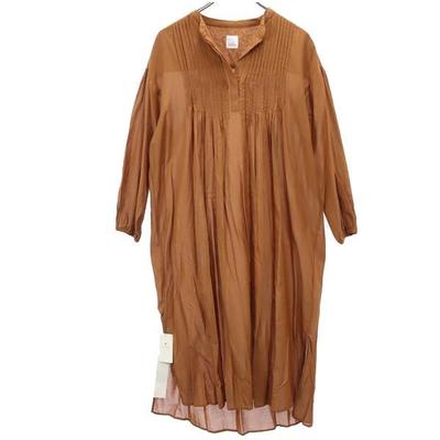 Unused Long Sleeve Skipper One Piece FREE Brown UNITED ARROWS Women Used