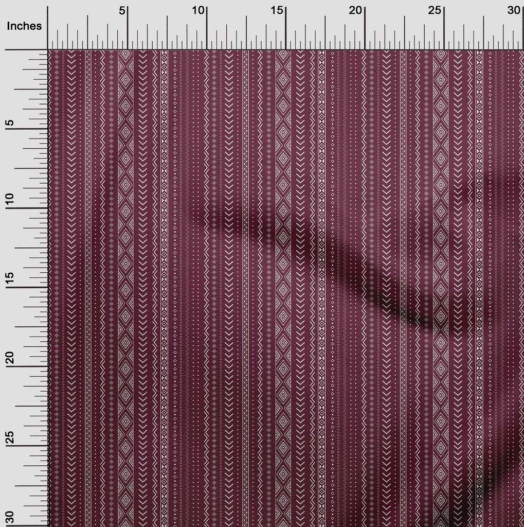 oneOone Cotton Flex Dark Magenta Stoff Tribal Diy Kleidung Quilting Stoff Druck Stoff Meterware 40 Zoll