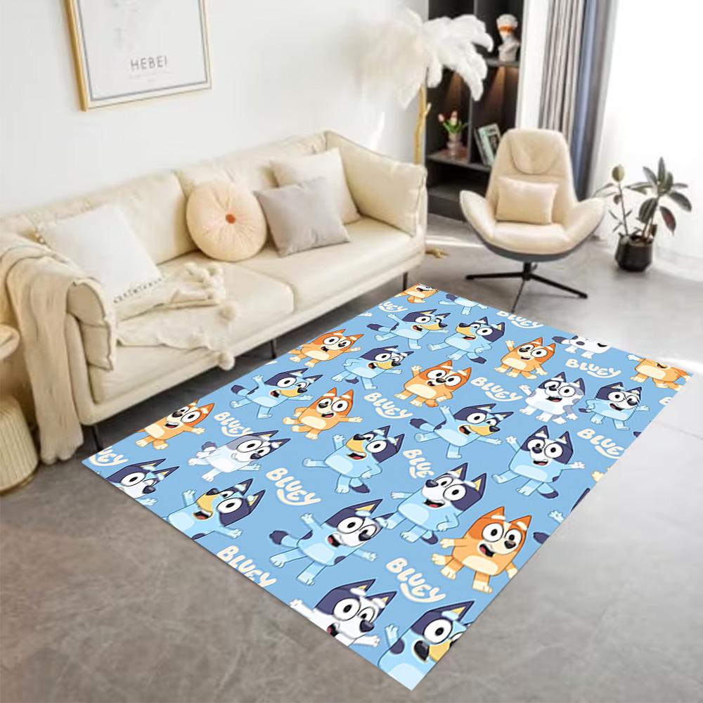 Bluey Adventures Area Rug Suitable for Dormitory Decorate room Game Room Bedrooms Antislip Carpet Decorate Offices Wedding Party Gift