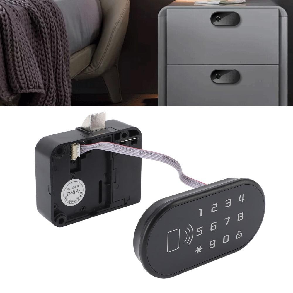 Zinc Alloy Cabinet Lock Keyless Drawer Lock Durable Cabinet Password Lock Locker