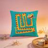 Edgy Graffiti Snake Art Cushion Cover Comfortable Durable Pillow Cover MultiScene for Home Office Car Sofa