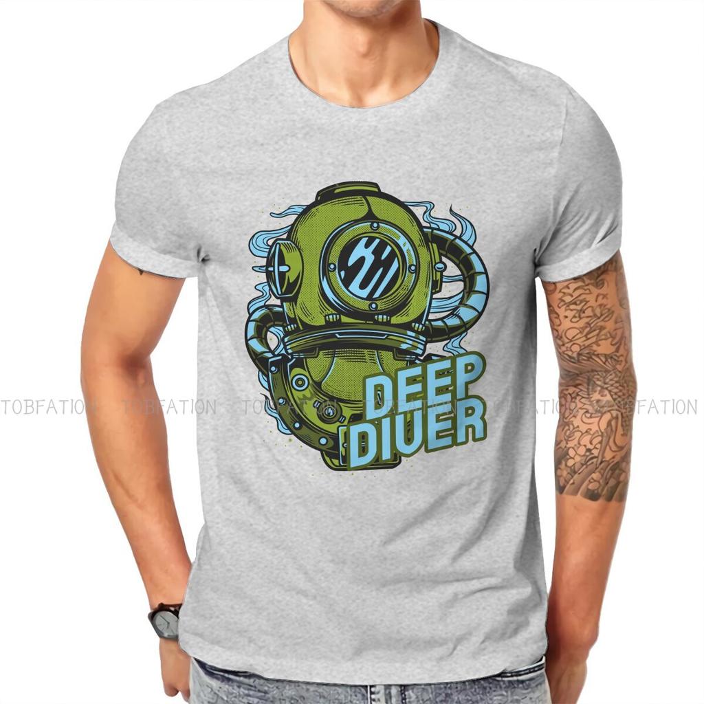 Deep Diver Style Tshirt Dive Scuba Diving Top Quality Hip Hop Graphic T Shirt Stuff