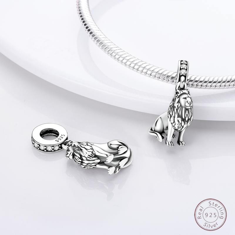 Copper Beaded Pendant Shiny Zircon Animal Elephant Puppy Original 3Mm Bracelet Women Fine Jewelry