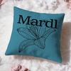 Brand M-Mardi MercrediS Cushion Cover Premium Comfort Reversible Pillow Cove -Two In One Design for Any Room & Car Interior