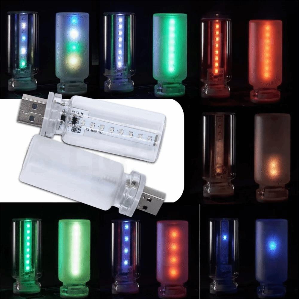 Klar/Mattiertes Glas Auto Atmosphärenlampe Touch-Steuerung LED Glühbirne Schlafzimmerdeko