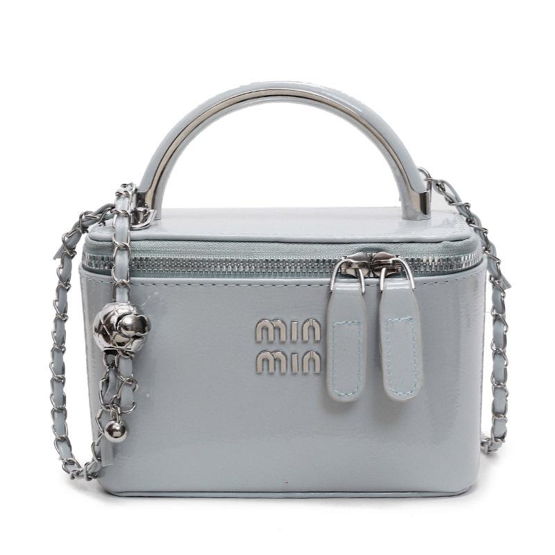 This year's popular Korean temperament niche simple portable box bag high-end texture foreign style chain messenger bag women