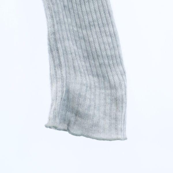 Riu Long Sleeve Switching Sweater F Light Blue X Grey Knit with Ring Women Used