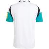 Adidas Newcastle United FC 24/25 Third Slim Fit Comfortable Ribbed Polo Letter Print Short Sleeve Retro Football Shirt Men Tops White Green JJ4460